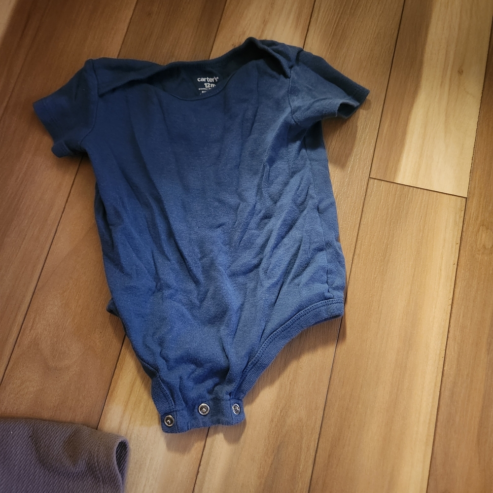 Blue Short Sleeve Onesie